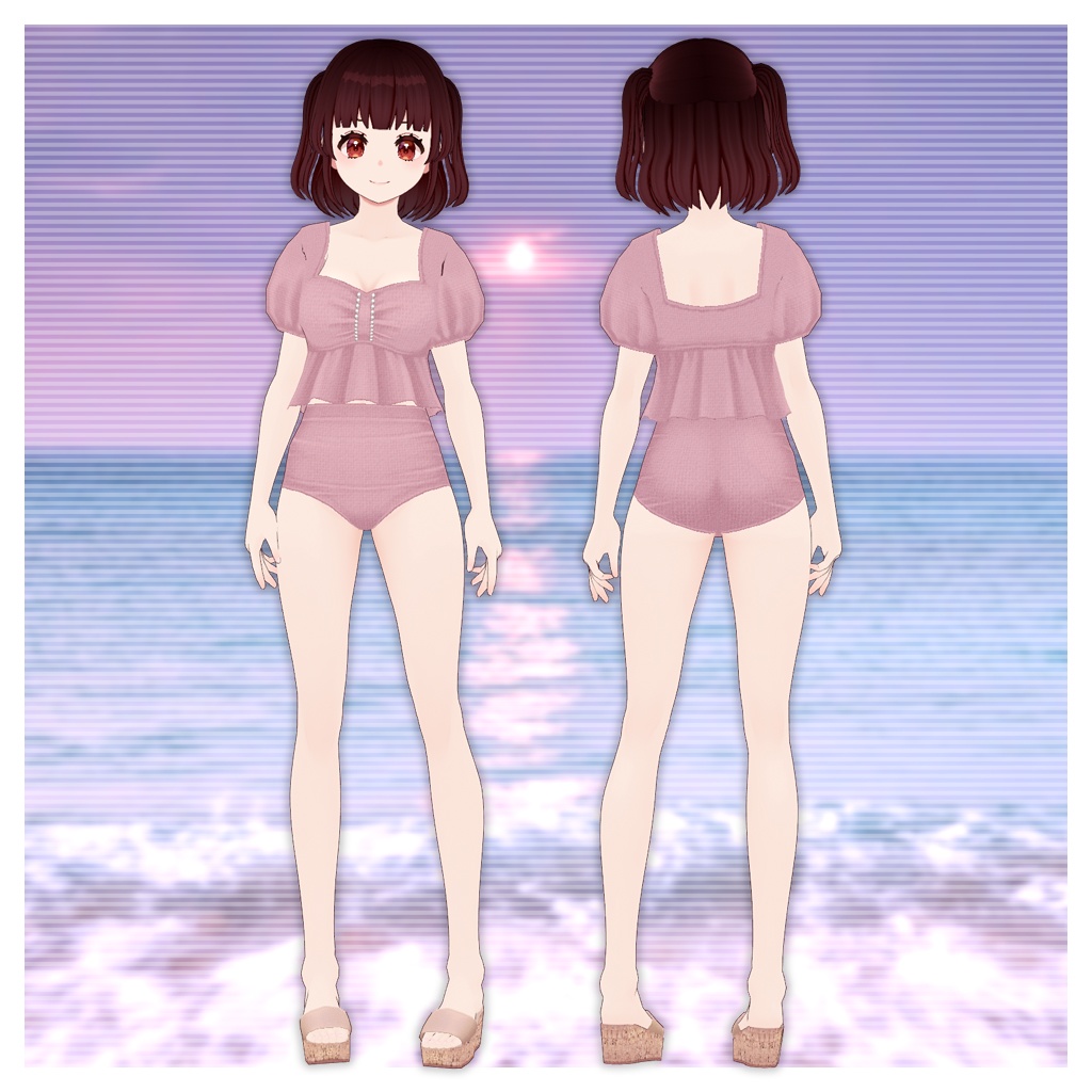【VRoid】パフスリーブビキニ