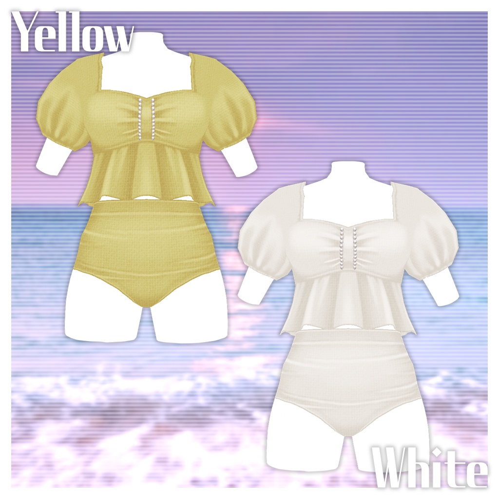 【VRoid】パフスリーブビキニ