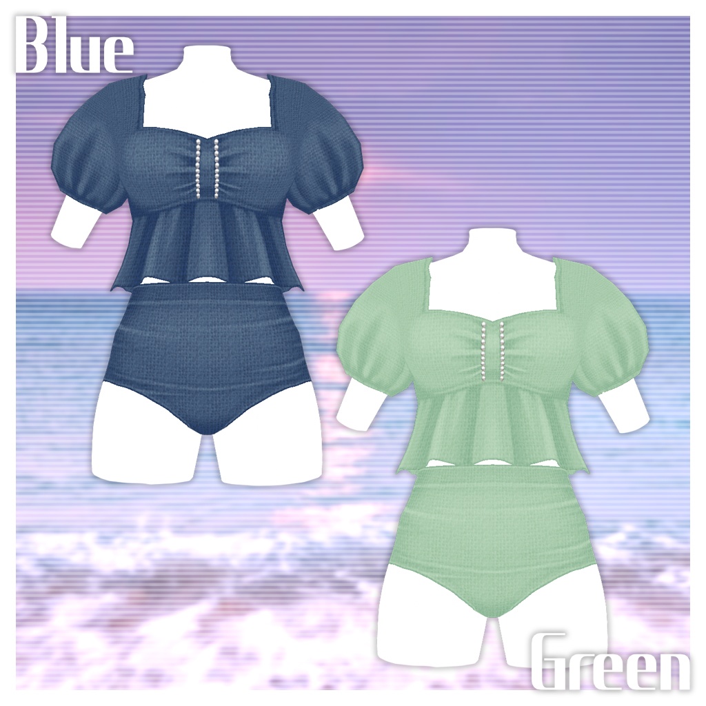 【VRoid】パフスリーブビキニ