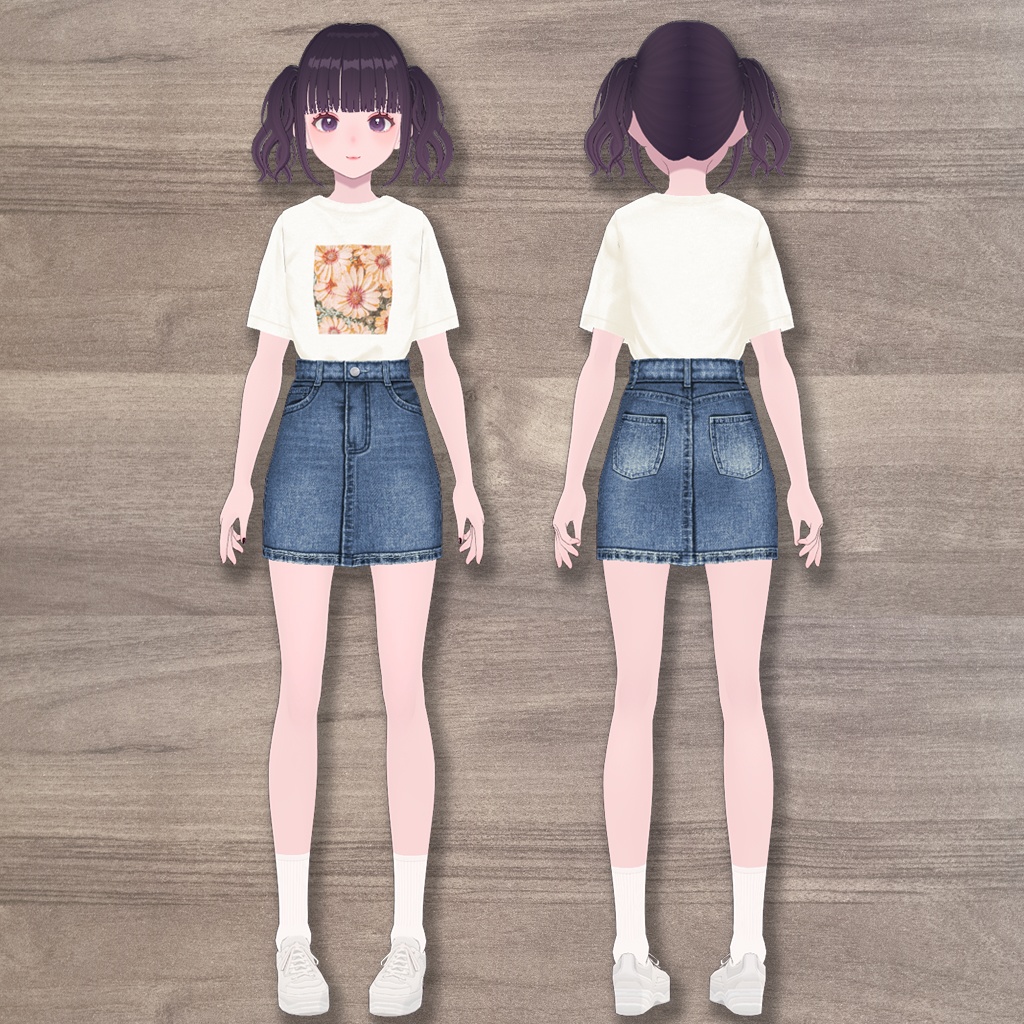 【VRoid】デニムミニスカート