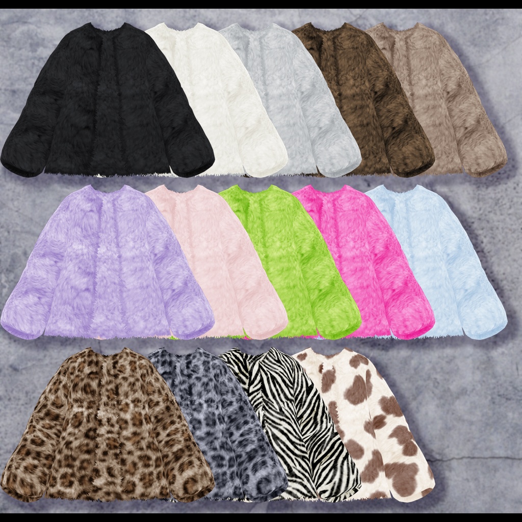 【VRoid】ファーコート