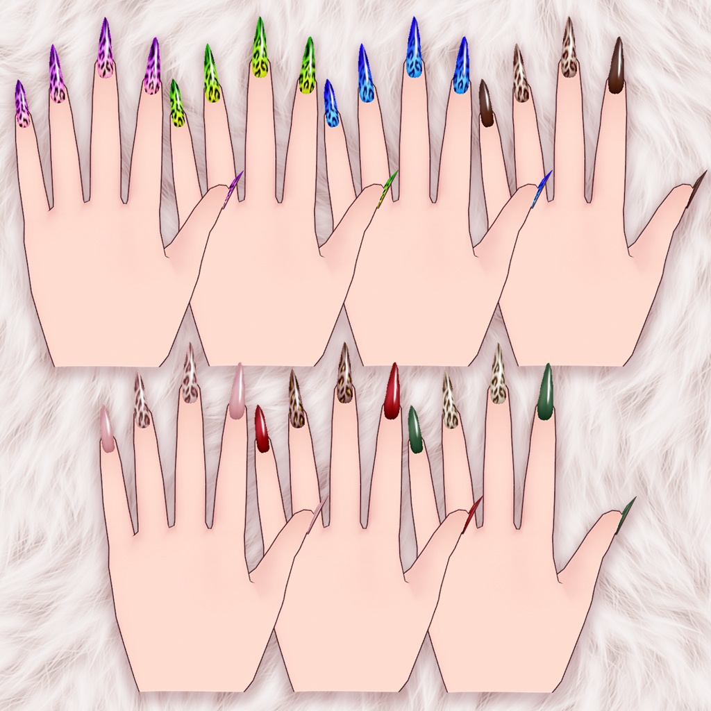 【VRoid】レオパードネイル