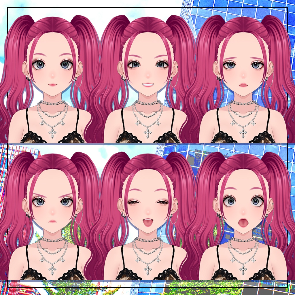 【VRoid】オリジナル3Dモデル「レオナ」【VRM】