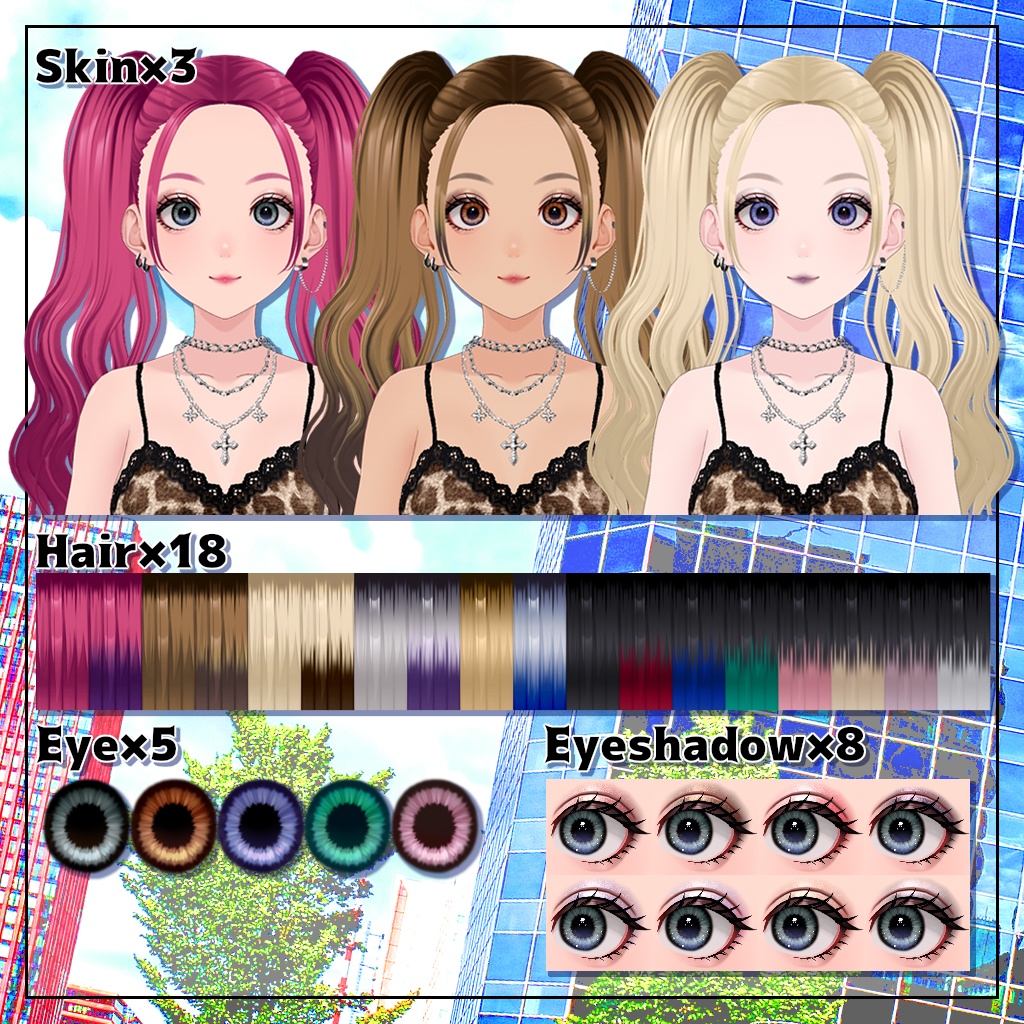 【VRoid】オリジナル3Dモデル「レオナ」【VRM】