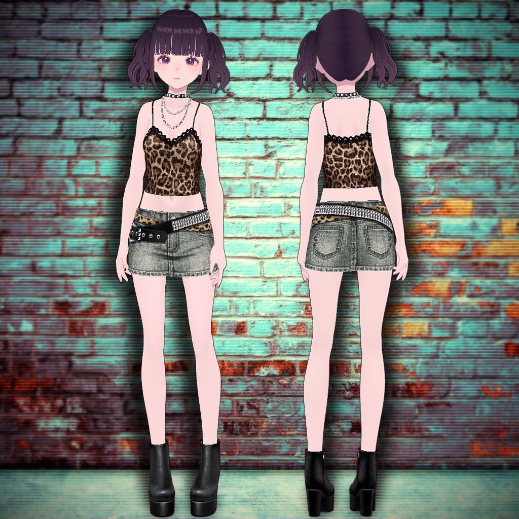 【VRoid】アニマルギャルコーデ