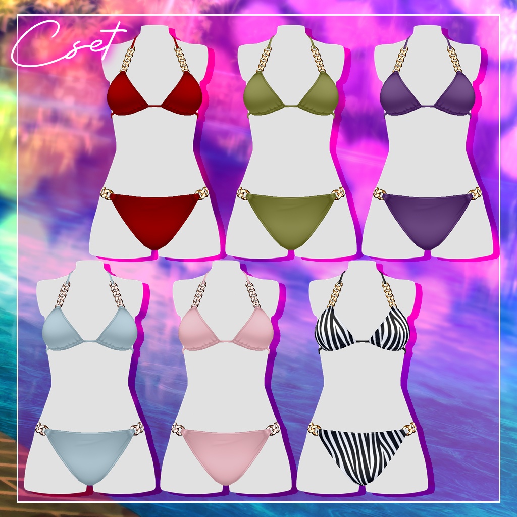 【VRoid】チェーンビキニ