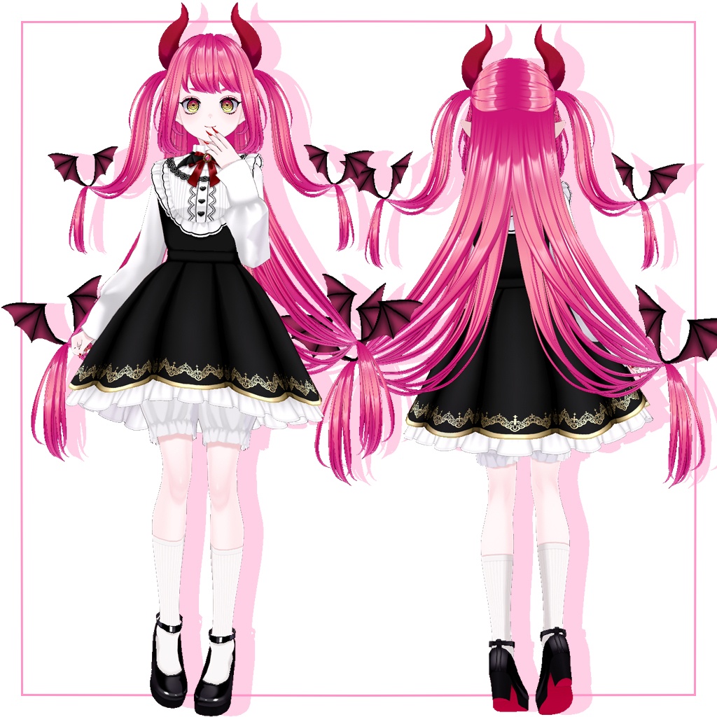 【VRoid】オリジナル3Dモデル「きゃぴる」【VRM】