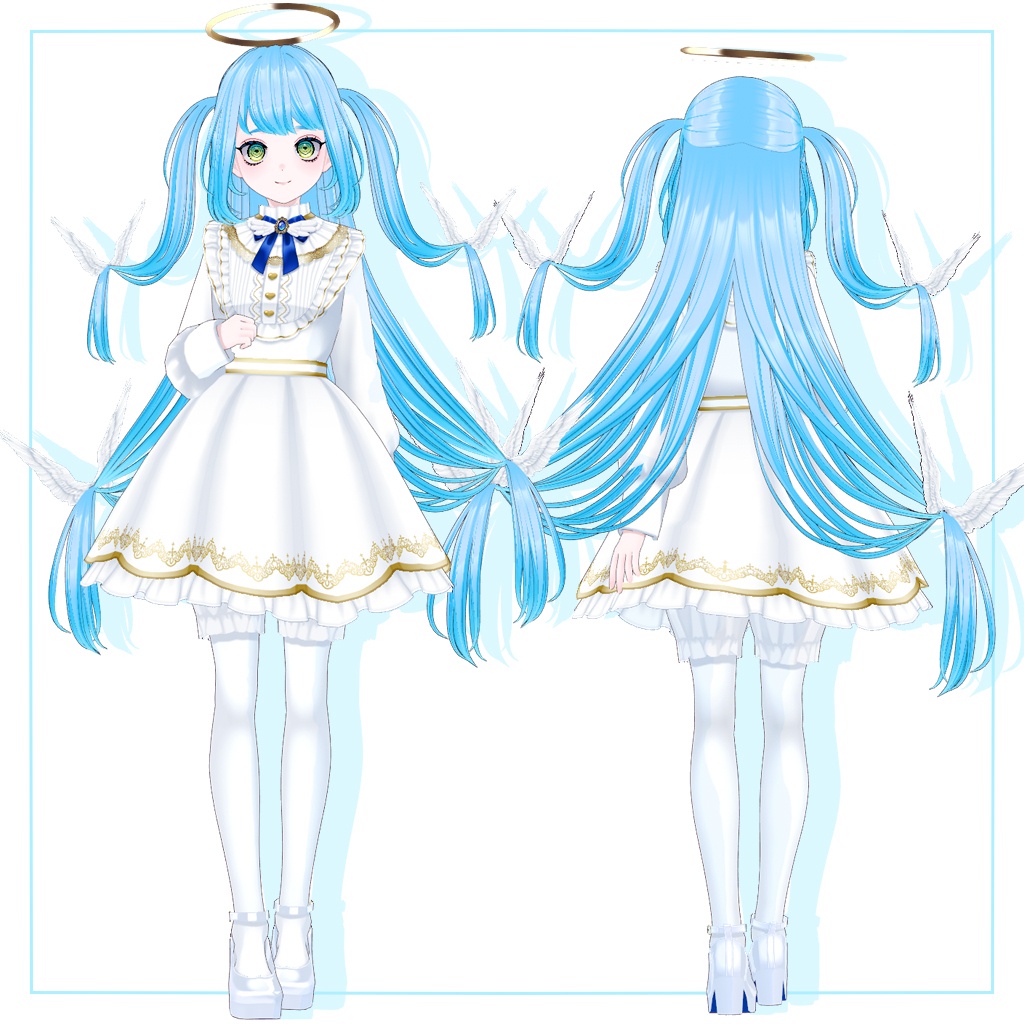 【VRoid】オリジナル3Dモデル「きゃぴる」【VRM】