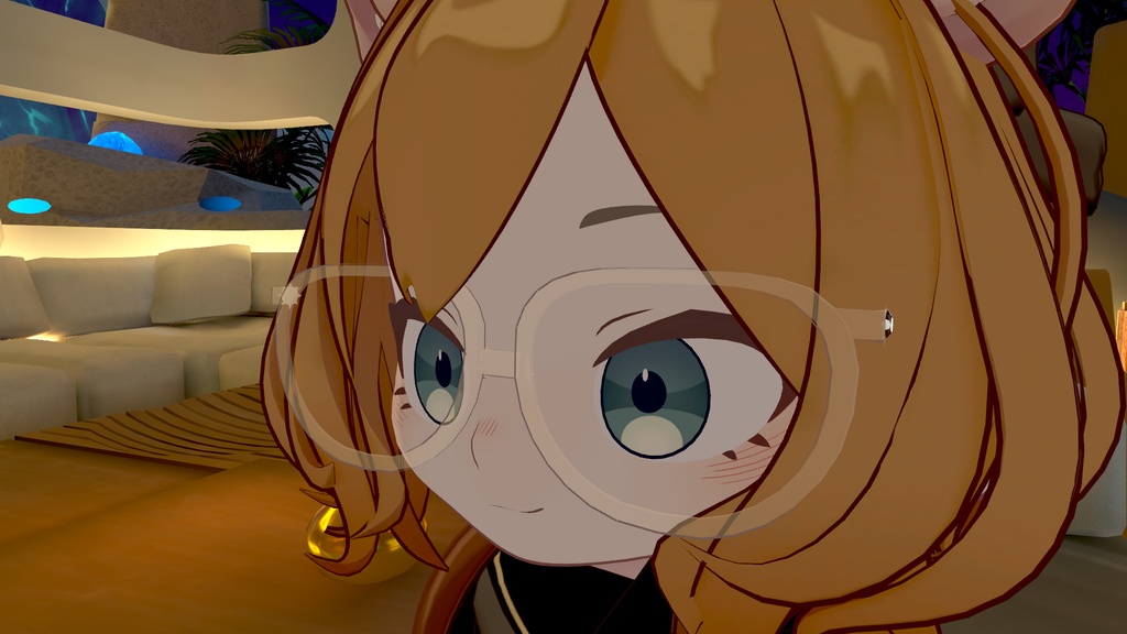 ノラフィリカ専用〇クリアフレームめがね