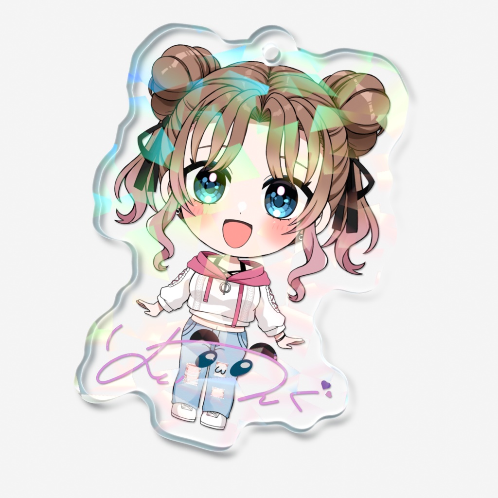 ホログラムアクリルキーホルダー~SD ver~(50×50mm)