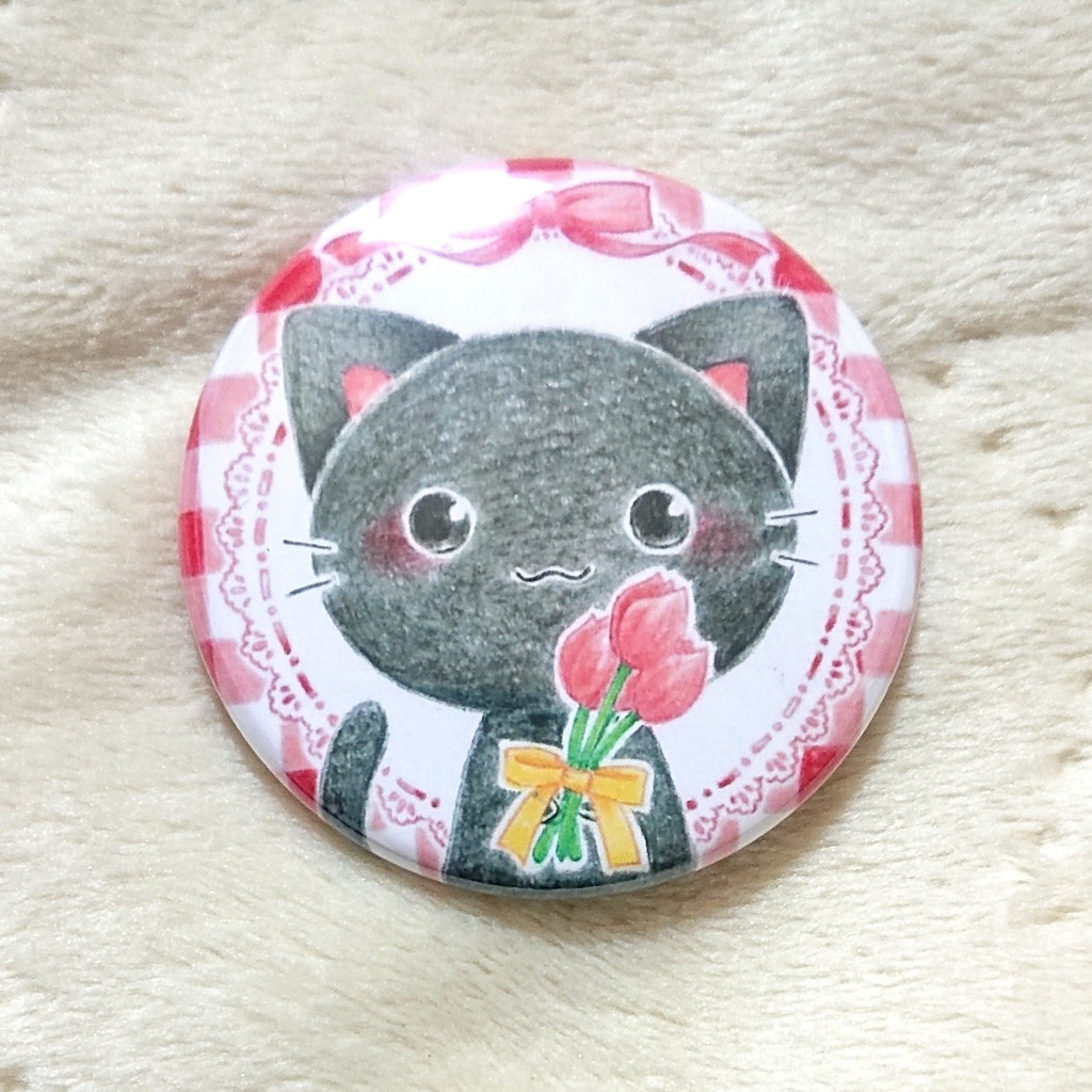 くろねこさん缶バッチ