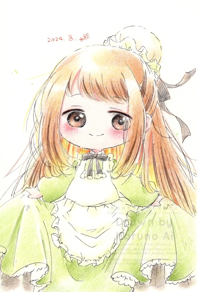 ドローイング「見習いメイドさん」