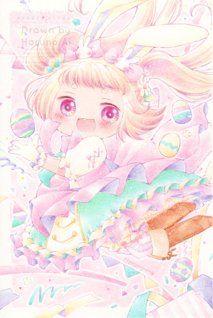 展示原画作品「Happy Easter 2025」