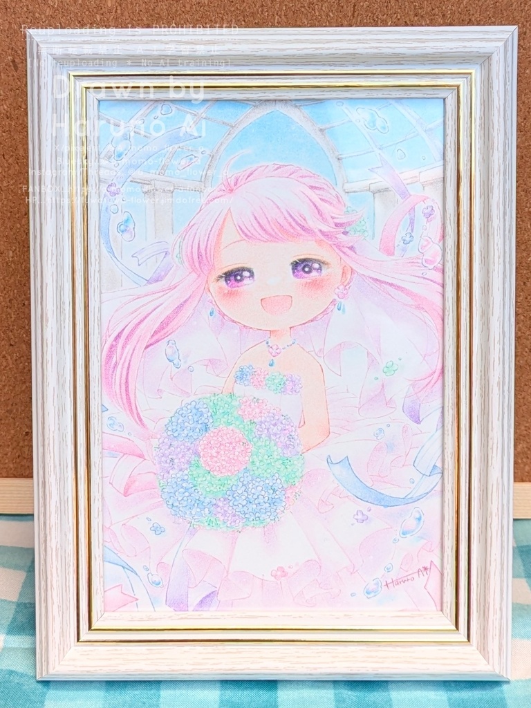 展示原画作品「June Bride Wedding」