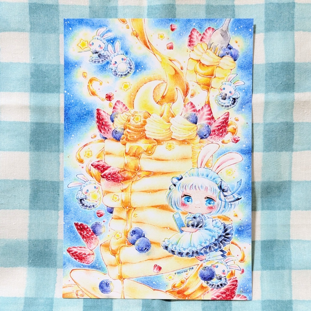 ポストカード「月のパンケーキ」