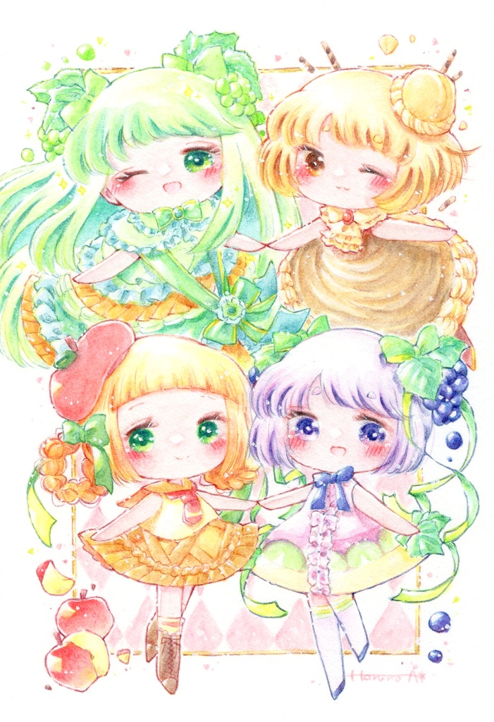 展示原画作品「Autumn sweets Collection」
