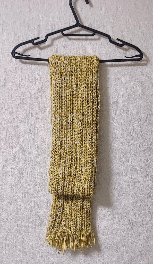 【ハンドメイド】マフラー　秋の名残