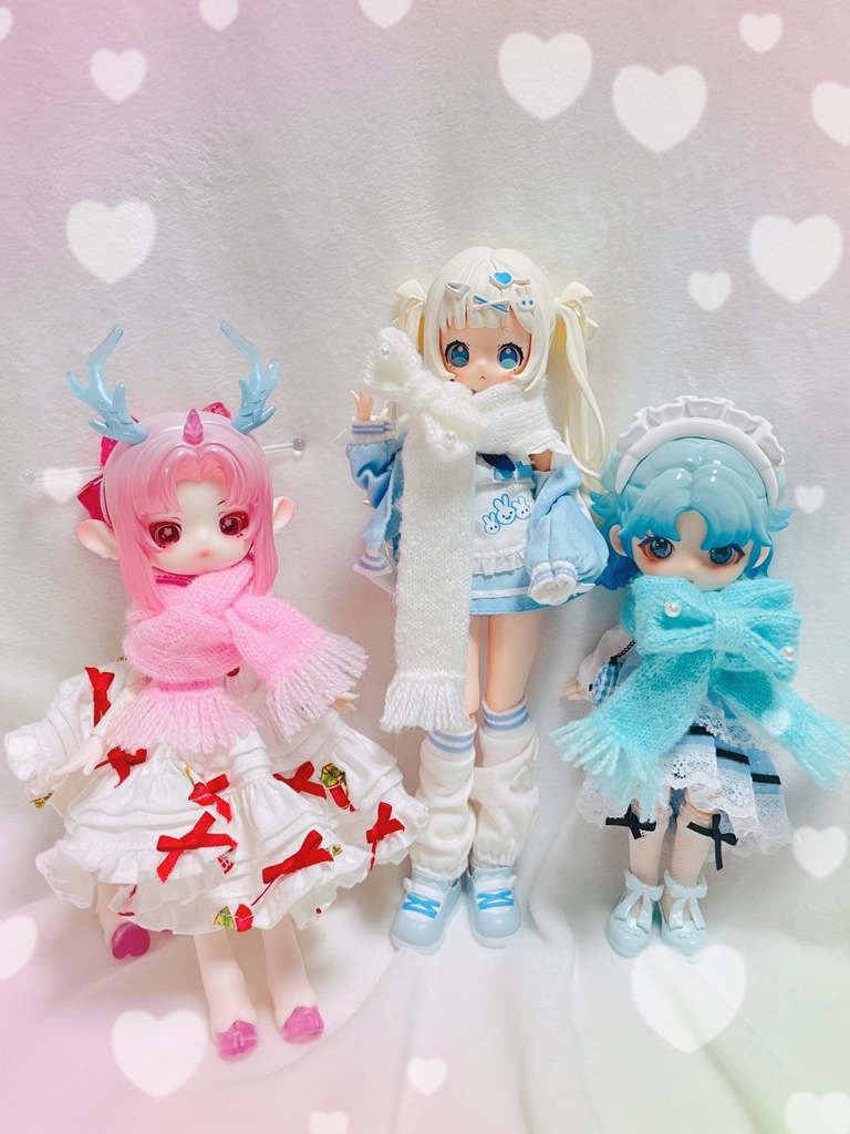 リボン付きロングマフラー