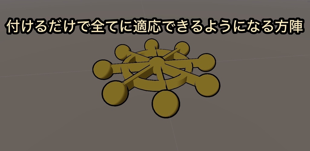 付けるだけで全てに適応できるようになる方陣