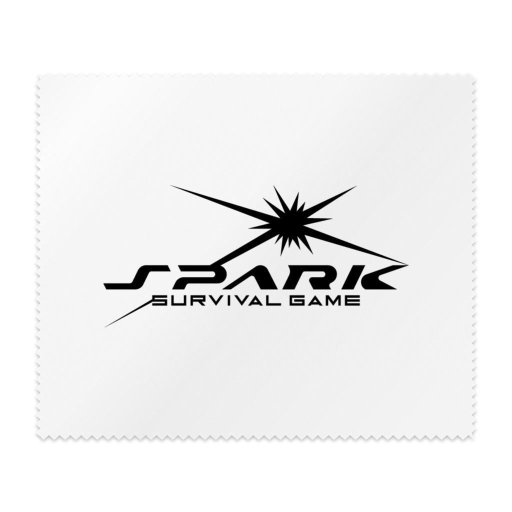 SPARKサバの光剣・メガネ拭き(白黒.ver)