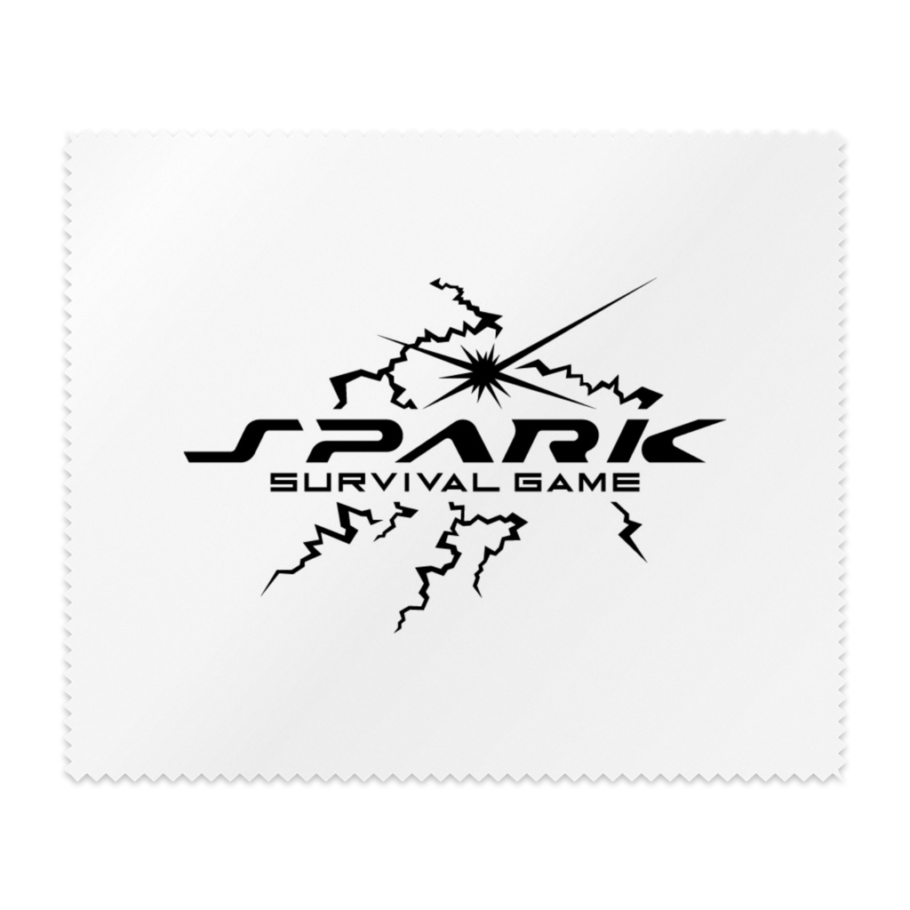 SPARKサバの光剣・メガネ拭き(モノクロ.ver)