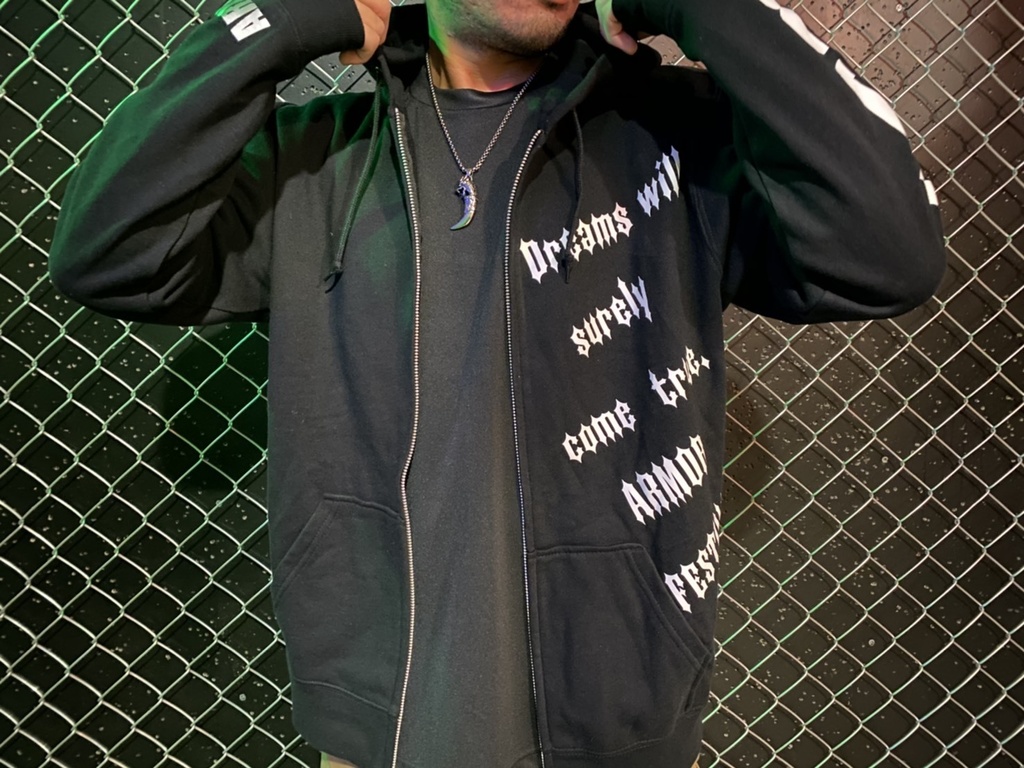 ARMORジップパーカー(受注製作品)