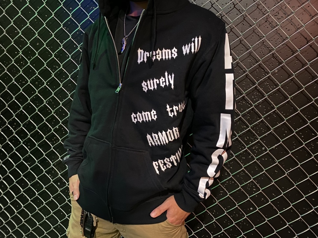 ARMORジップパーカー(受注製作品)