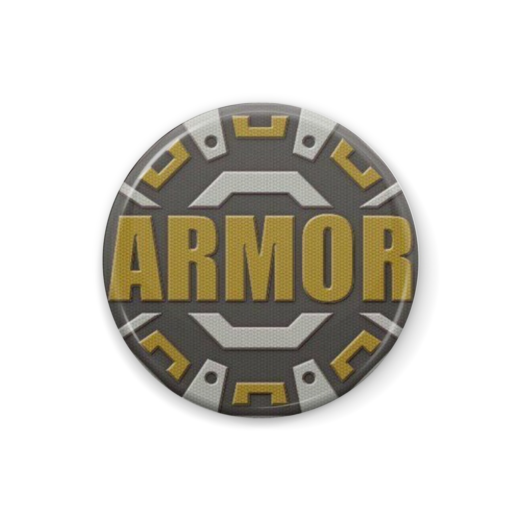 ARMOR缶バッジ