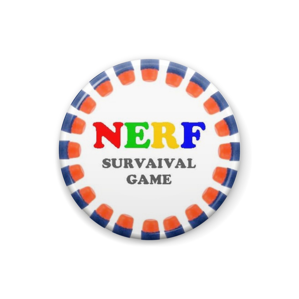 Nerfサバ缶バッジ