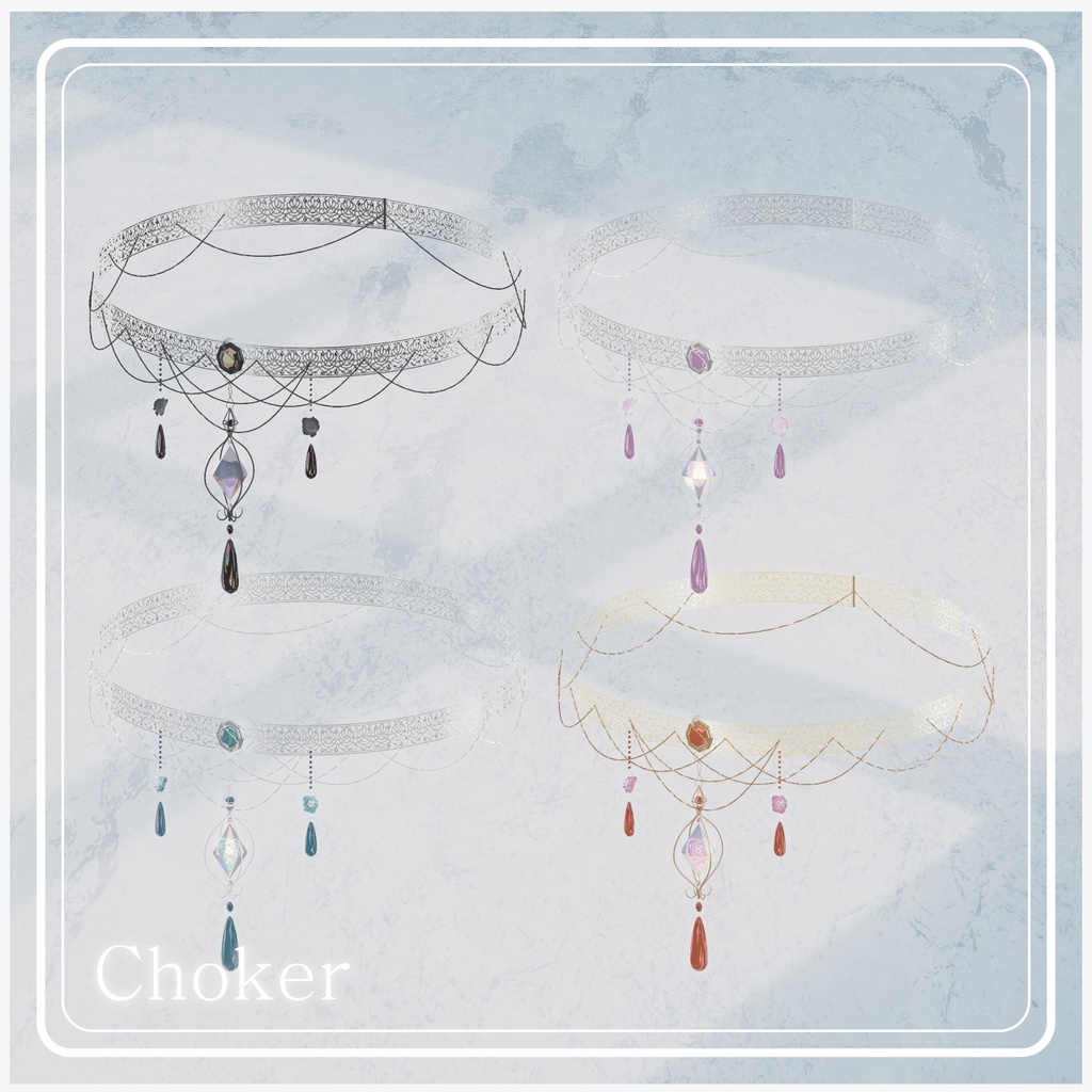 「Lyra」アクセサリー5点セット VRChat想定