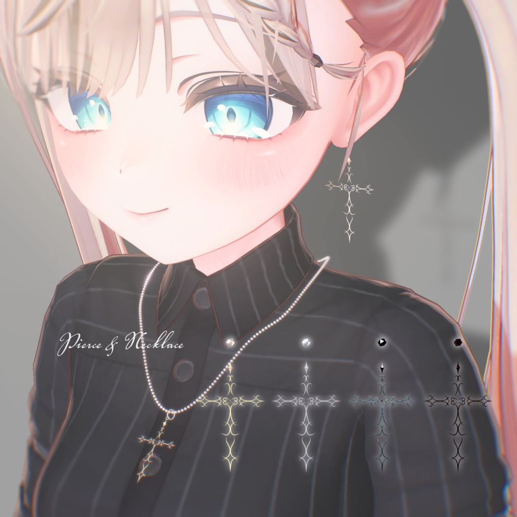 🖤VRC向け3Dアクセサリーセット🖤『天使融解』アブレーションエンジェル【Modular Avatar対応】