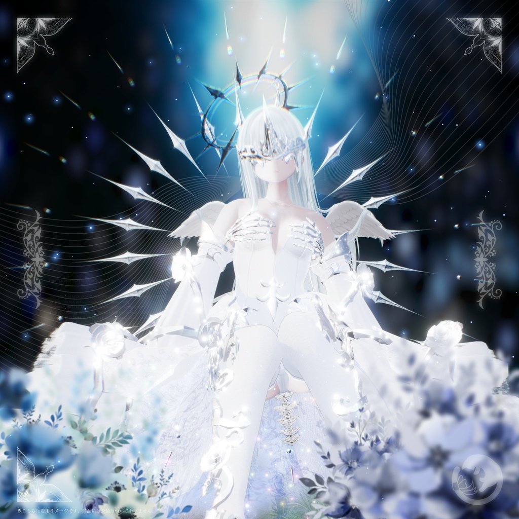 🖤VRC向け3Dアクセサリーセット🖤『天使融解』アブレーションエンジェル【Modular Avatar対応】