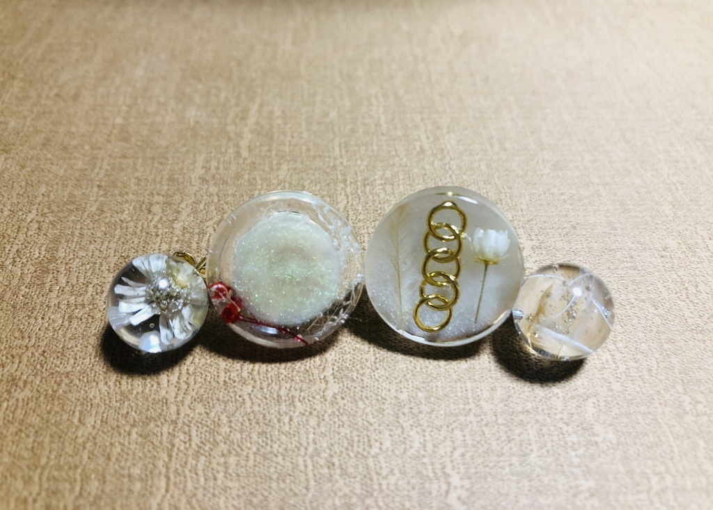 刀剣乱舞　鶴丸イメージ　ピアス&イアリング