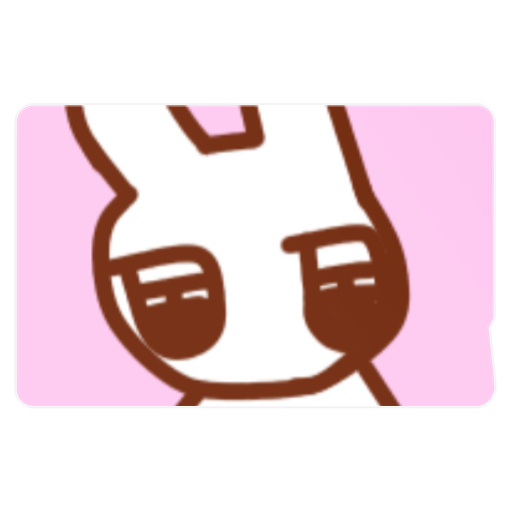 うさしゃんICカードステッカー