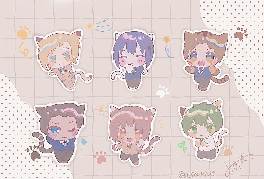 ねこになっちゃった！？急行１期生ポストカード