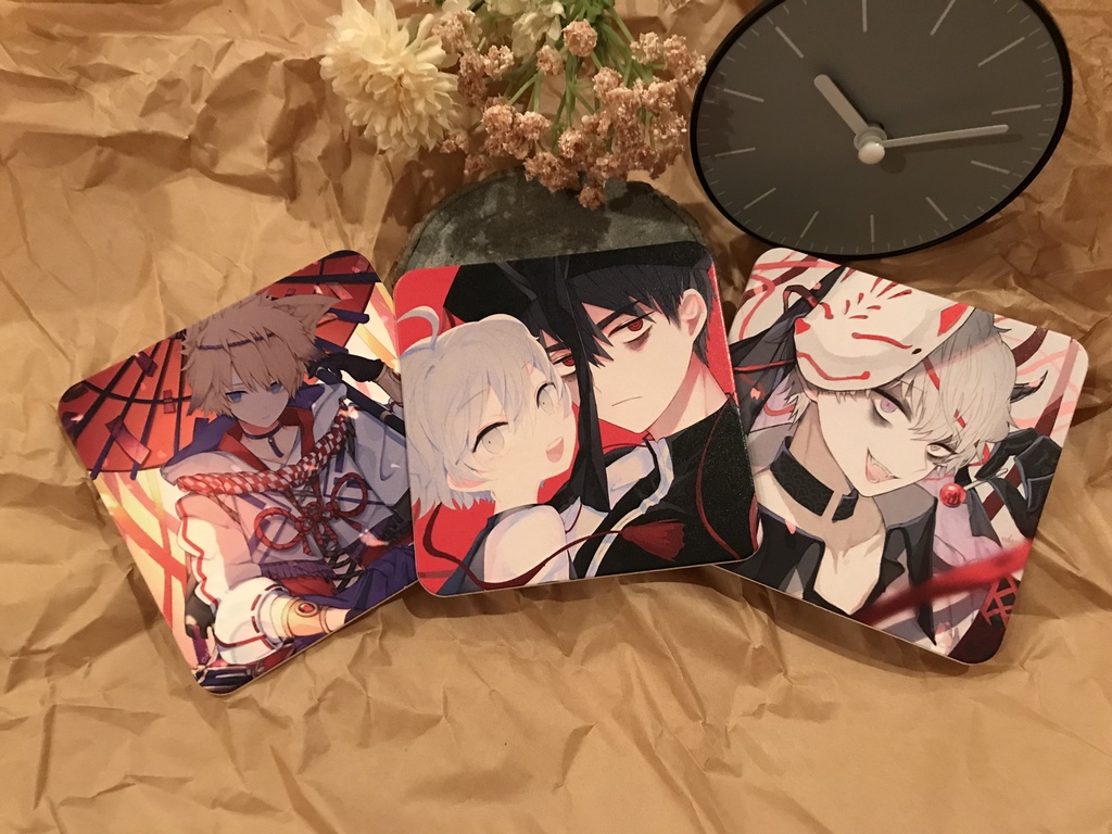 2022.02.20新作セット(イラスト本1冊+イラストコースター3種)