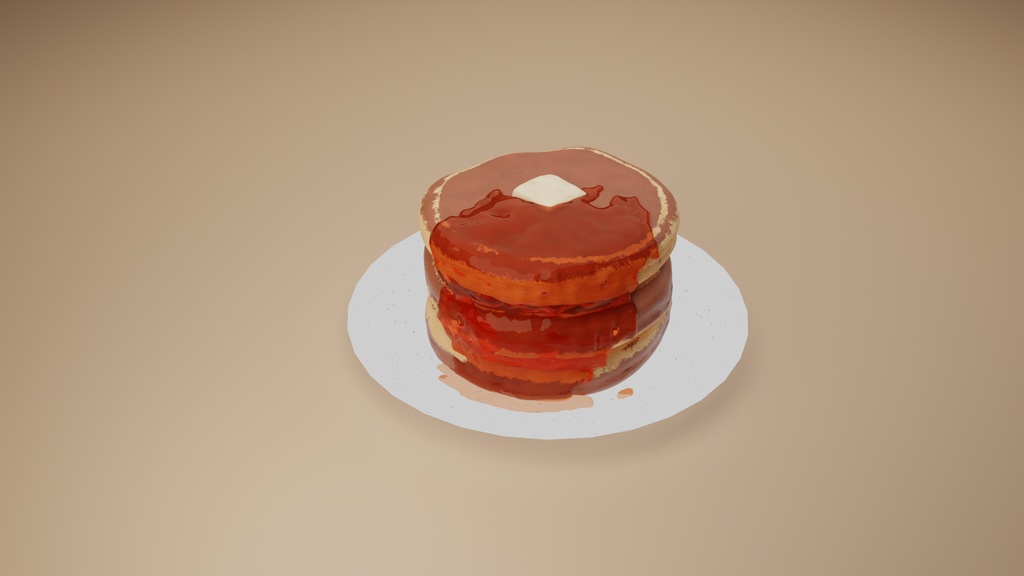 【3Dモデル】パンケーキ