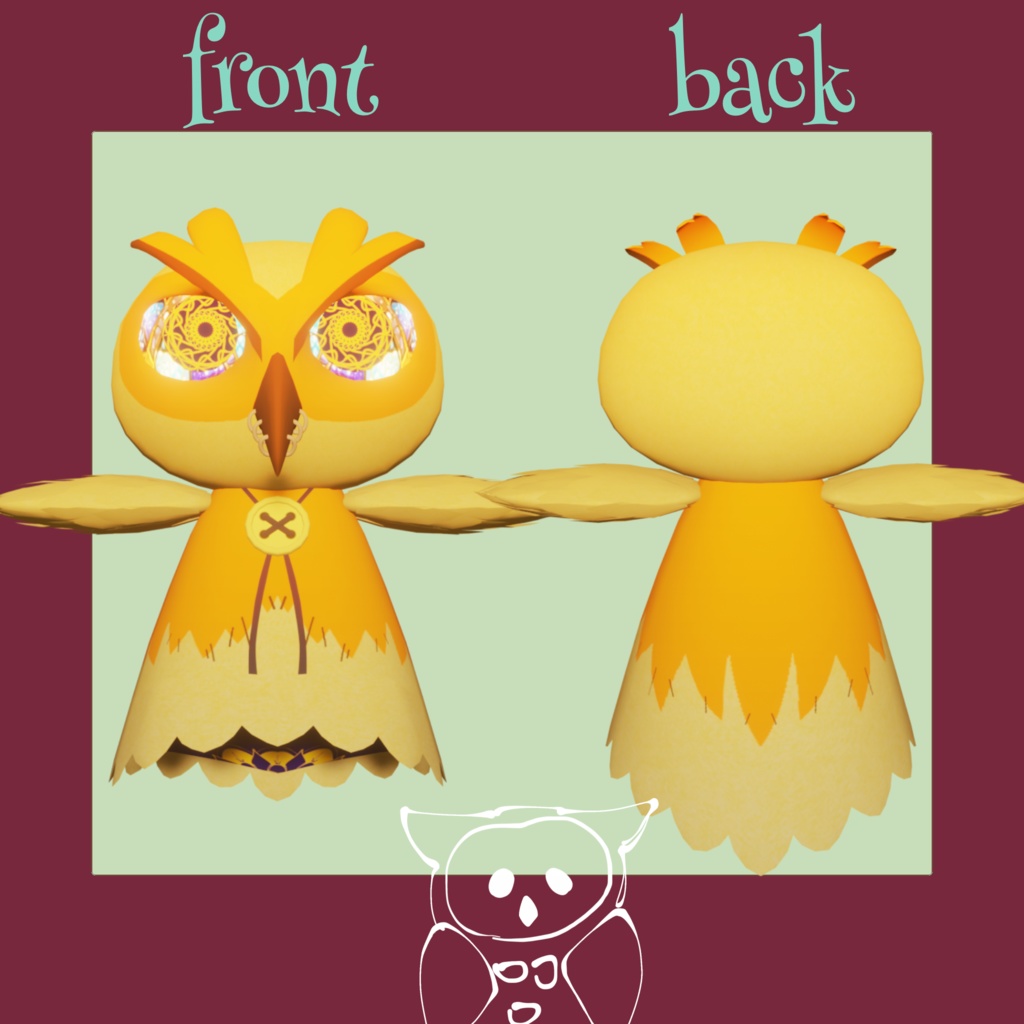 【VRChat オリジナル3Dモデル】『パペフク』