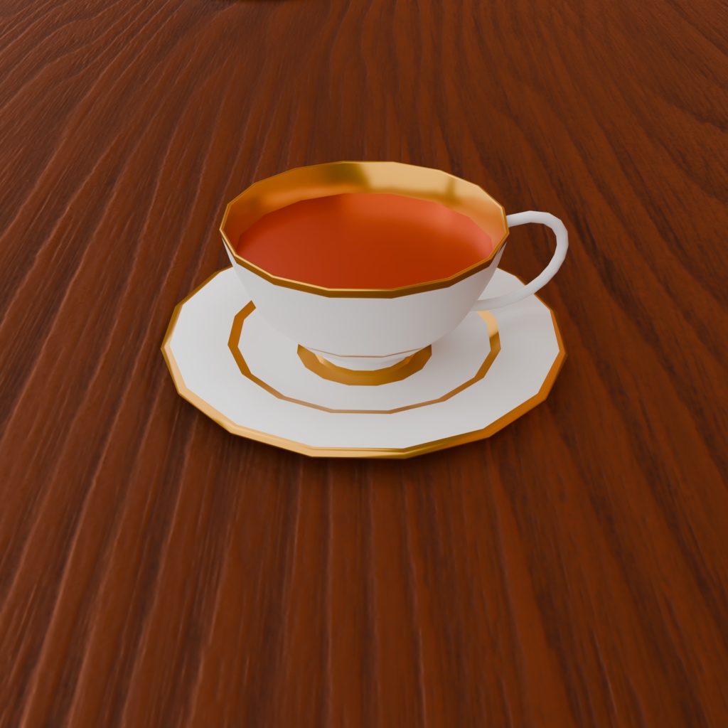 【3Dモデル】ティーカップ