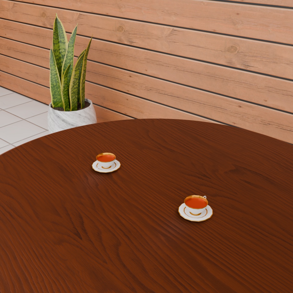 【3Dモデル】ティーカップ