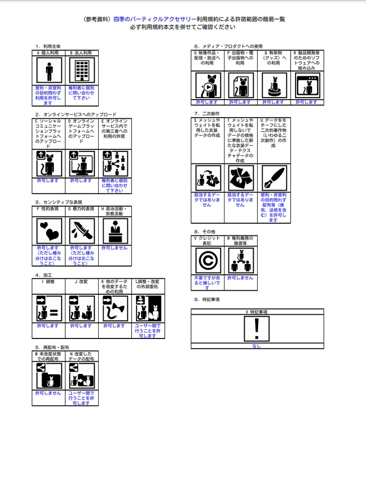 四季のパーティクルアクセサリー -春夏秋冬-