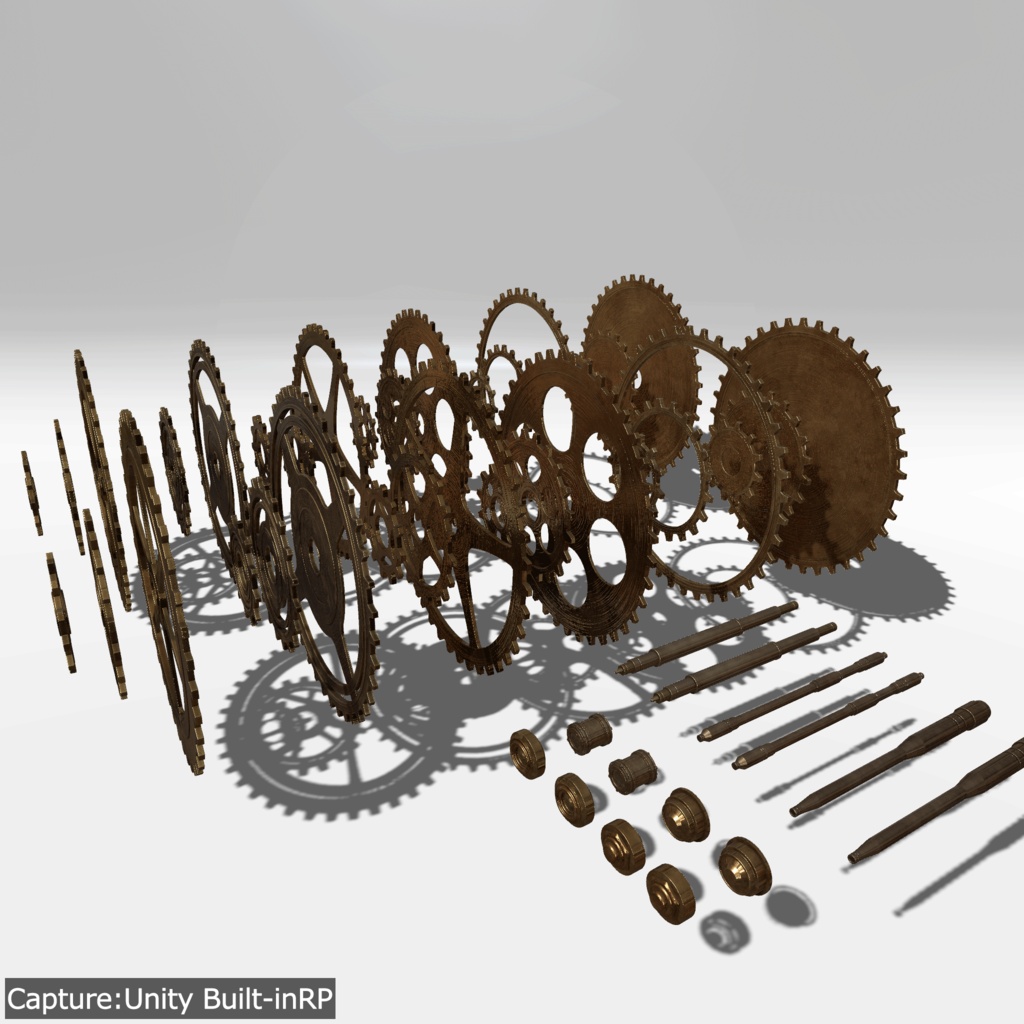 【無料3Dモデル】歯車詰め合わせセット