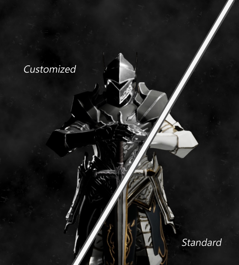 【3D装備モデル】ファンタジー風の鎧一式 vol.2