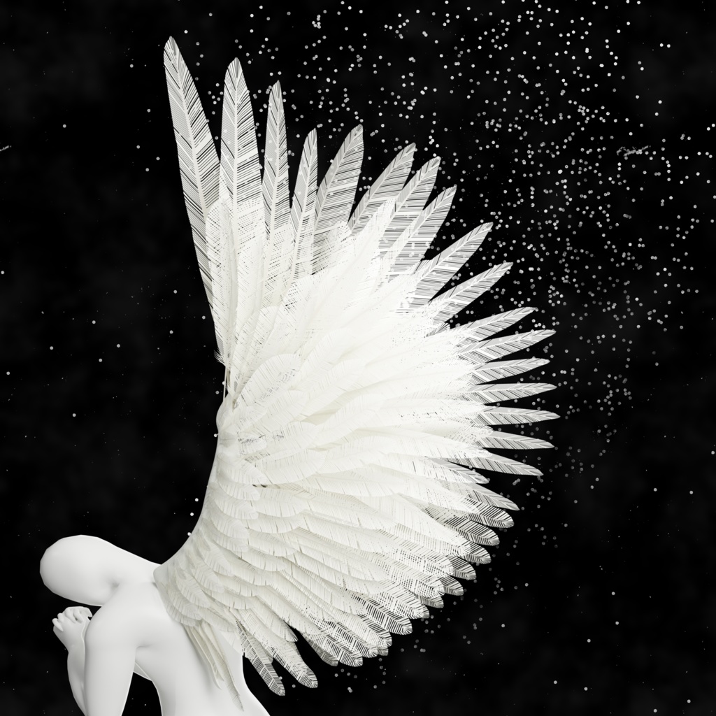 【3Dモデル】天使の翼と悪魔の翼