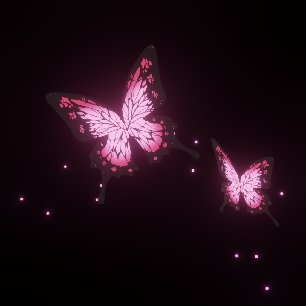 【無料3Dモデル】ファンタジー風の蝶