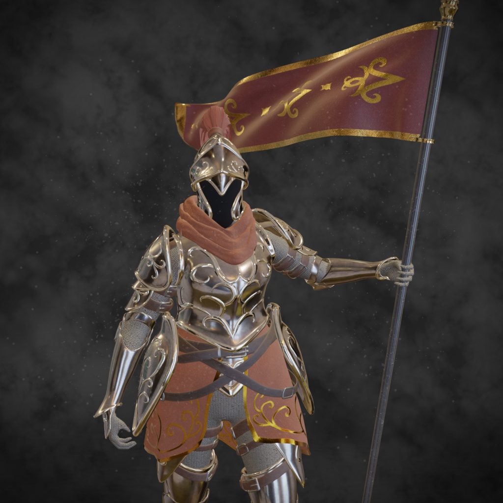 【3D装備モデル】ファンタジー風の鎧 Vol1 リメイク