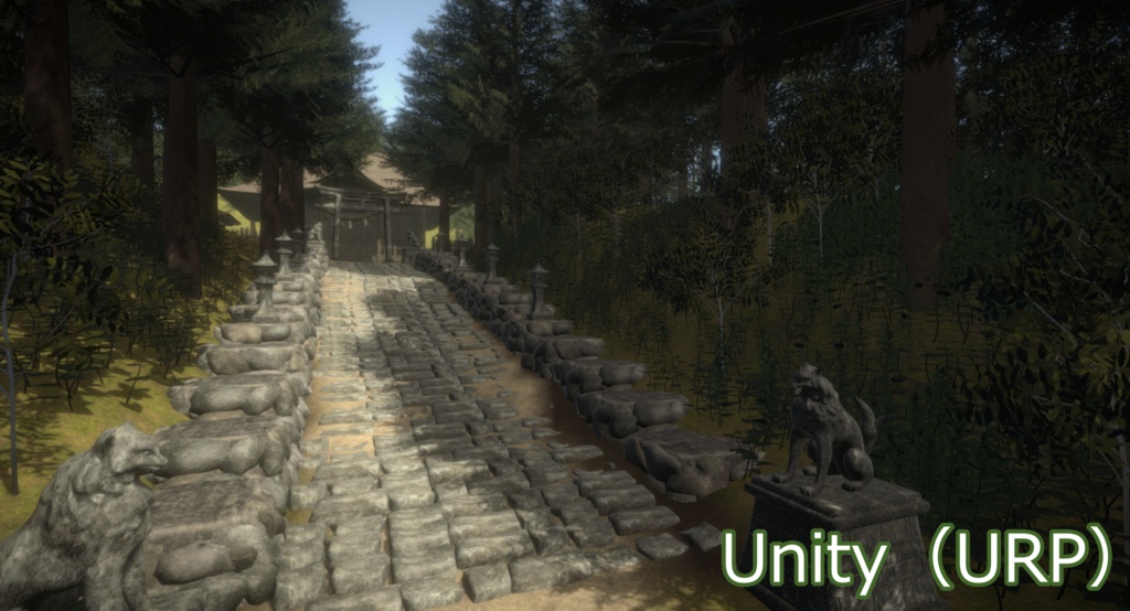 【3Dモデルセット】神社のアセット一式 Unityパッケージ付