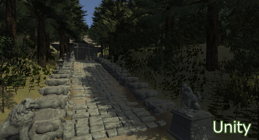 【3Dモデルセット】神社のアセット一式 Unityパッケージ付