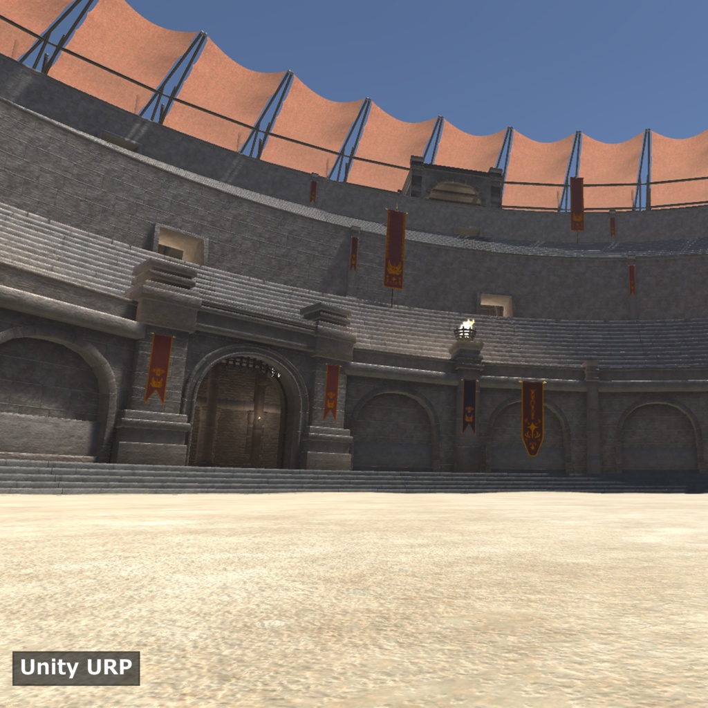 【3Dモデルセット】闘技場 UnityPackage付き