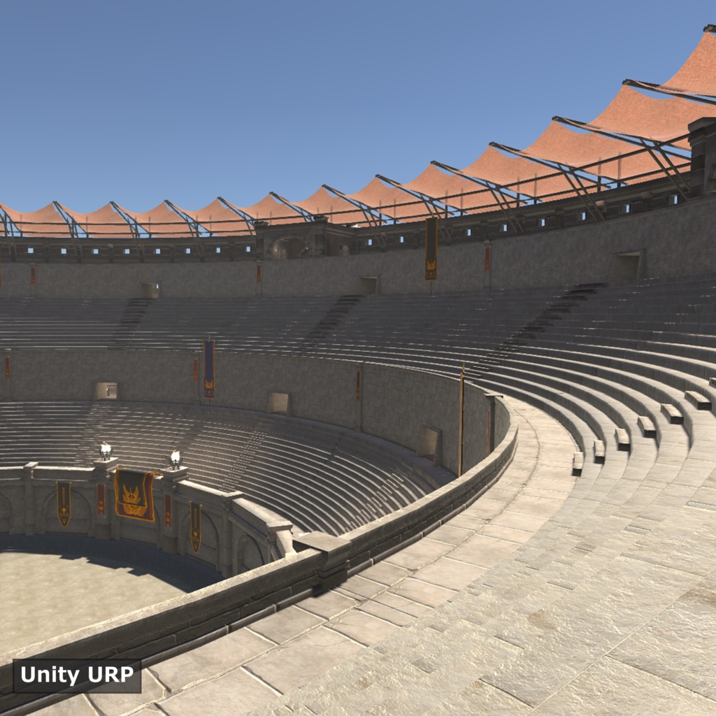 【3Dモデルセット】闘技場 UnityPackage付き
